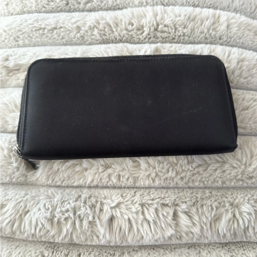 Vintage Prada Black Tessuto nylon wallet